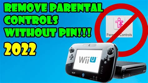 parental controls wii u|reset wii u without pin.